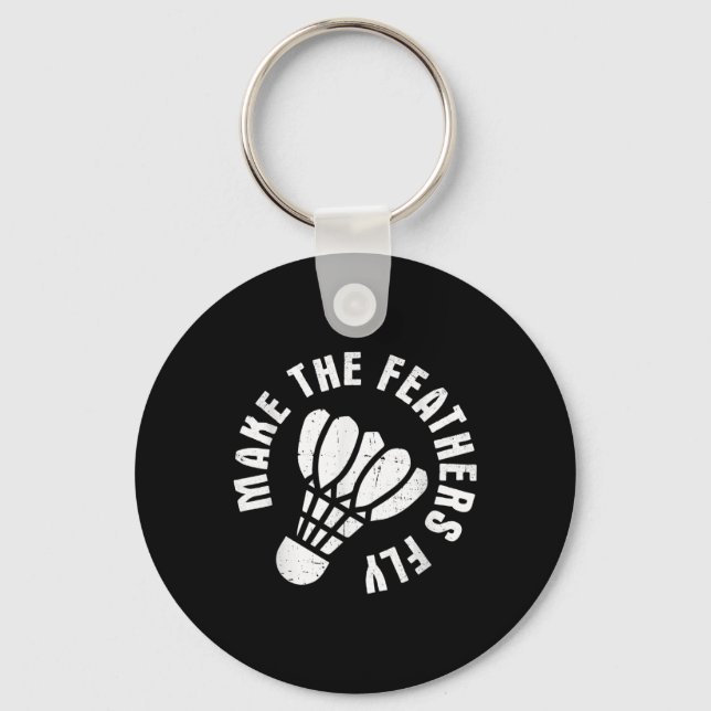 Badminton 4  keychain (Front)