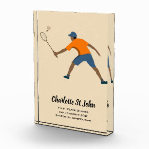 Badminton Acrylic Award