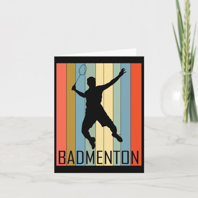 Badminton - Badminton Player  Card (Front)