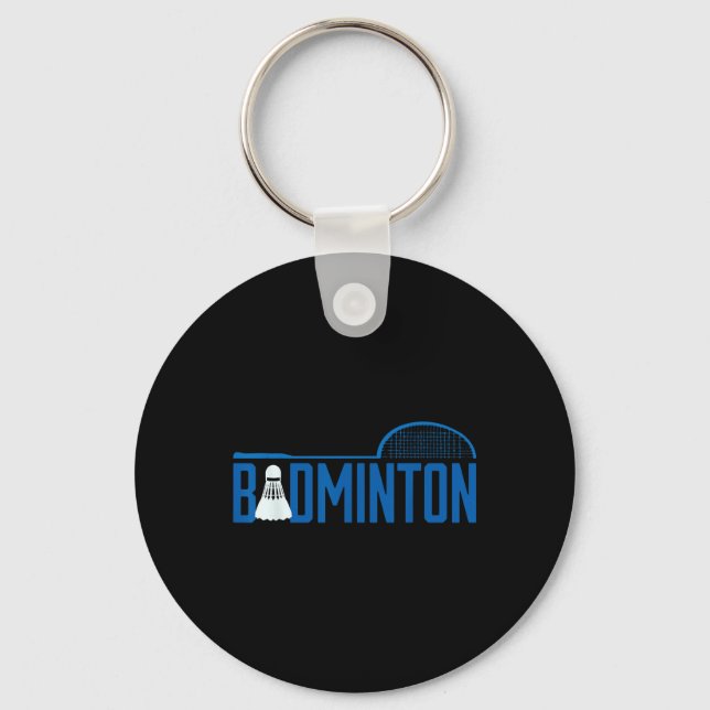 Badminton Birdie Shuttle For Badminton Player Men  Keychain (Front)
