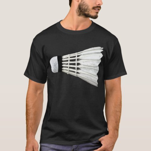 Badminton Birdie Shuttlecock Racket Spike Net T_Shirt