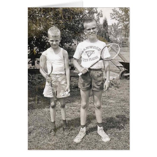 Badminton brothers from the 60's cards (Front)