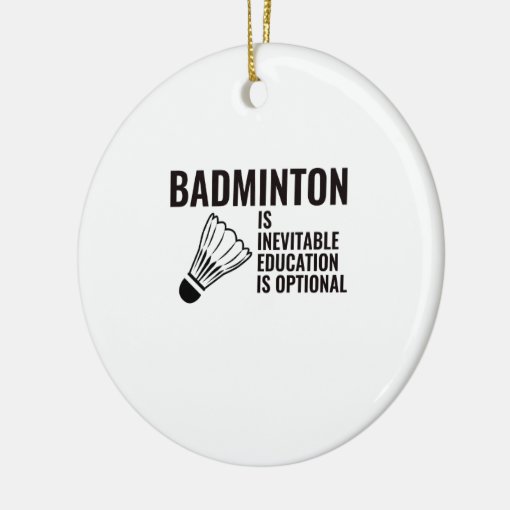 badminton ceramic ornament Zazzle