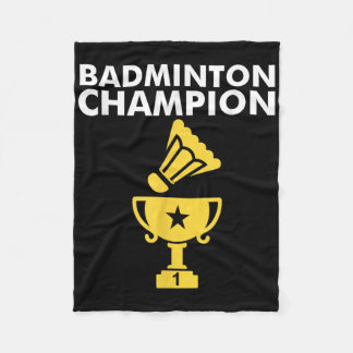 Badminton Champion Birdie Apparel Fleece Blanket