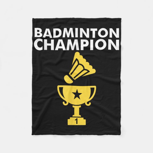 Badminton Champion Birdie Apparel  Fleece Blanket (Front)