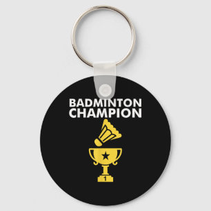 Badminton Champion Birdie Apparel  Keychain