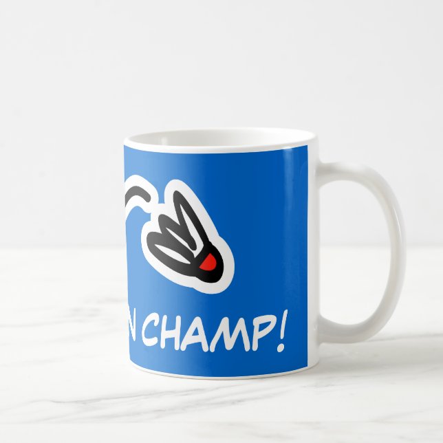 Badminton champion mug (Right)