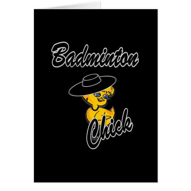 Badminton Chick #4 Cards (Front)