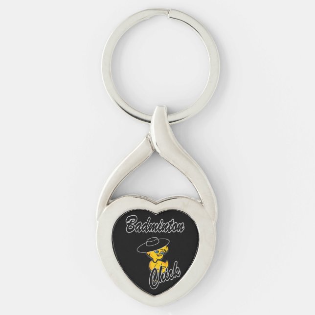Badminton Chick #4 Keychain (Front)