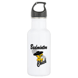 Badminton Chick #4 Water Bottle