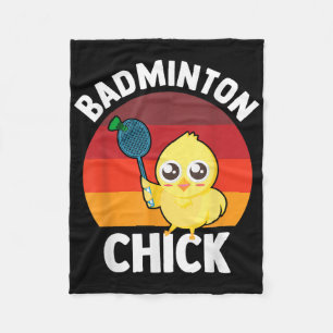 Badminton Chick Badminton Player Shuttle Sports Sm Fleece Blanket