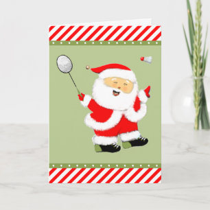 Badminton Christmas Holiday Card