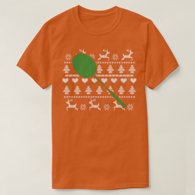 Badminton Christmas T-Shirt (Design Front)