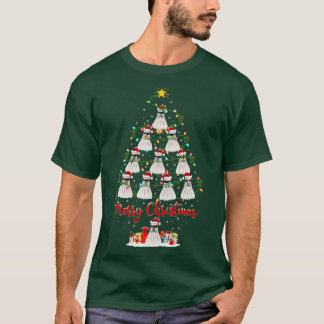 Badminton Christmas Tree Lights Funny Badminton Xm T-Shirt