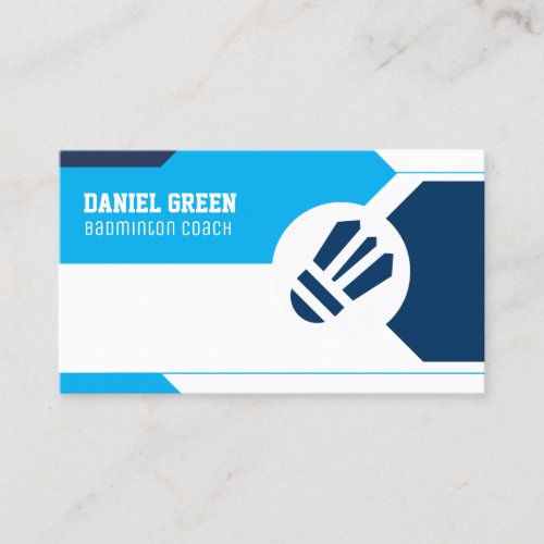 Badminton Coach  Business Card