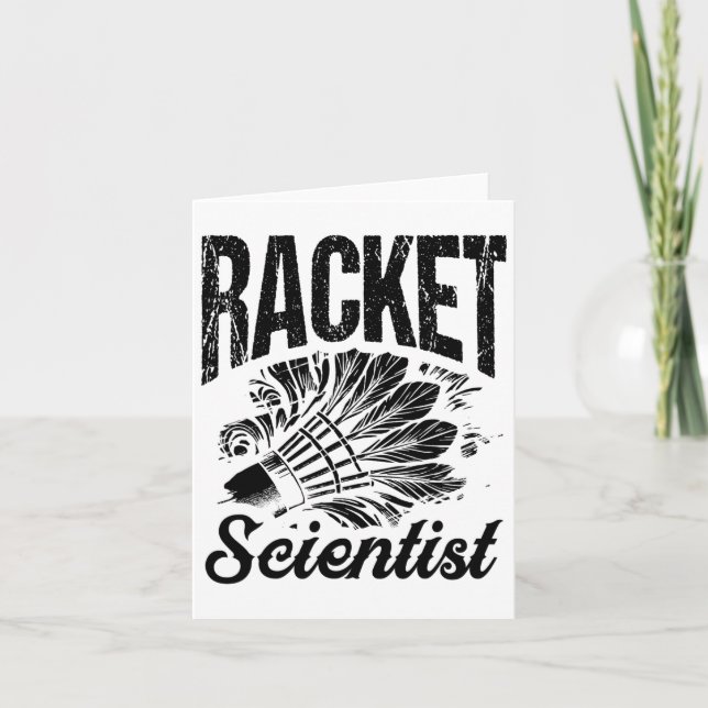 Badminton Coach Shuttle Racket  Card (Front)