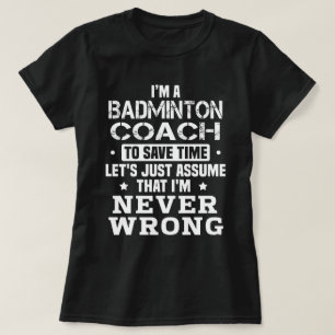 Badminton Coach T-Shirt