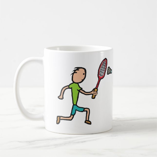 Badminton Coffee Mug (Left)