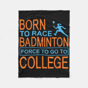 Badminton College Apparel Shuttle  Fleece Blanket