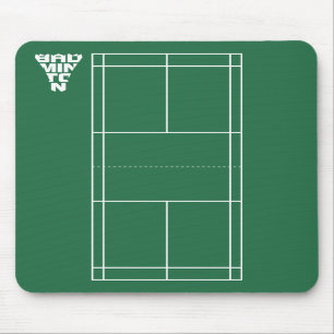 Badminton Court Mousepad