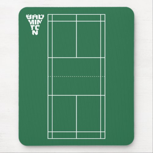 Badminton Court Mousepad