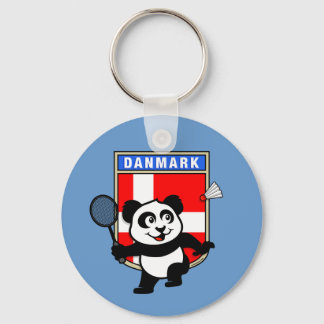 Badminton Denmark Panda Keychain