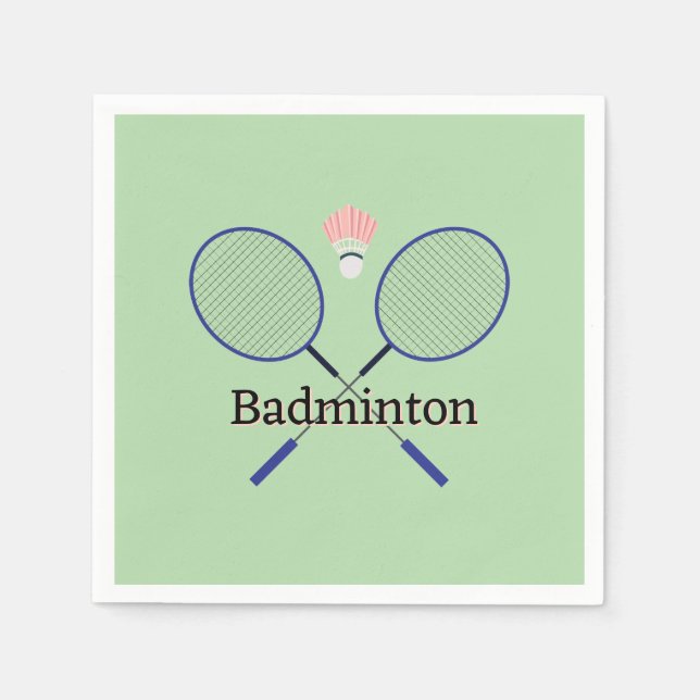 Badminton Design  Napkins (Front)
