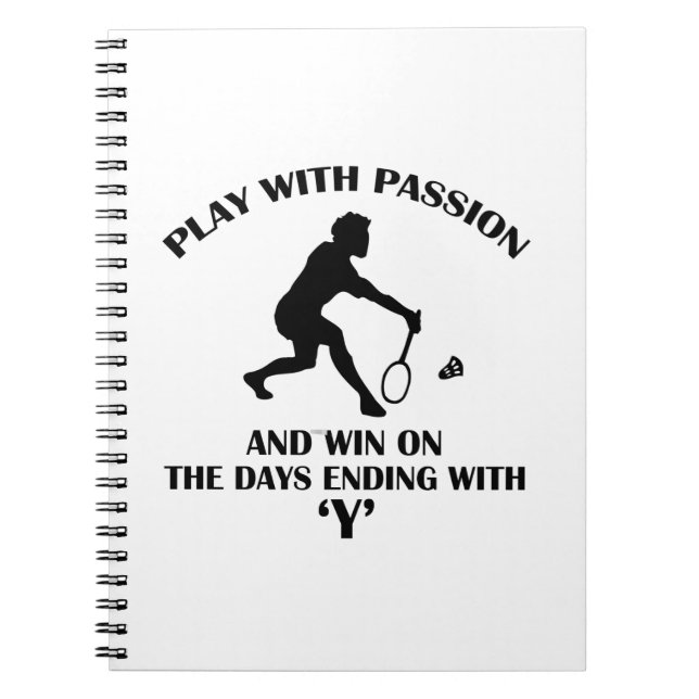 badminton designs notebook (Front)