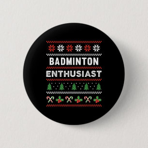 Badminton Enthusiast Pajamas Sweaters Gift Button
