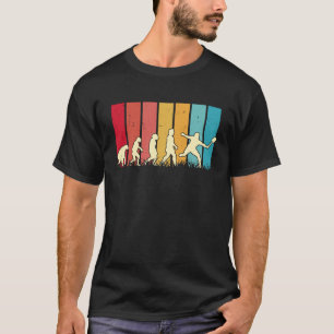 Badminton Evolution Retro Badminton Player Badmint T-Shirt