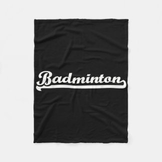 Badminton fleece blanket