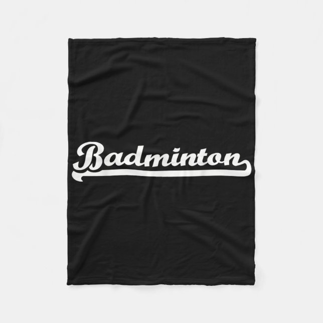 Badminton  fleece blanket (Front)