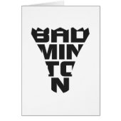 Badminton Folding Card (Front)