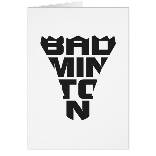 Badminton Folding Card (Front)