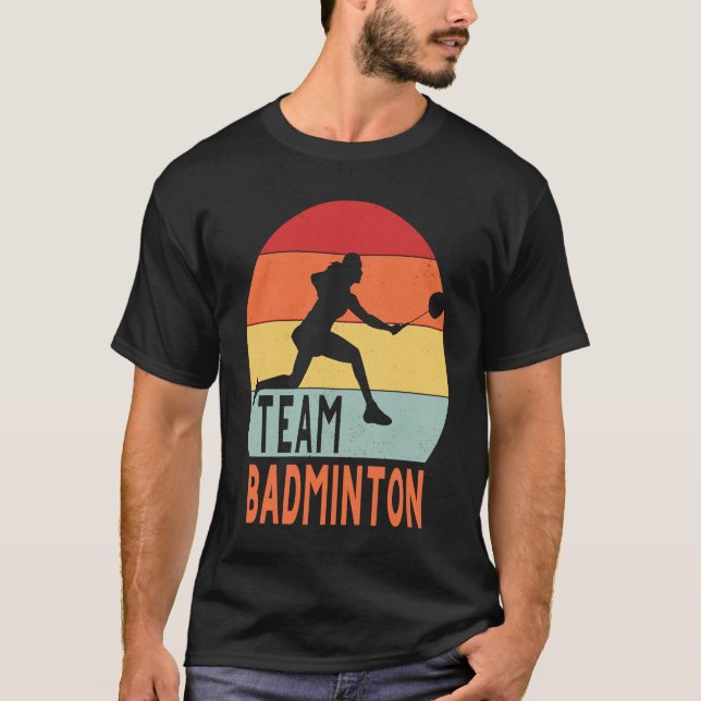 Badminton for girls women teamwear female sports T-Shirt (Front)