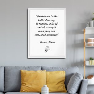 Badminton Framed Art