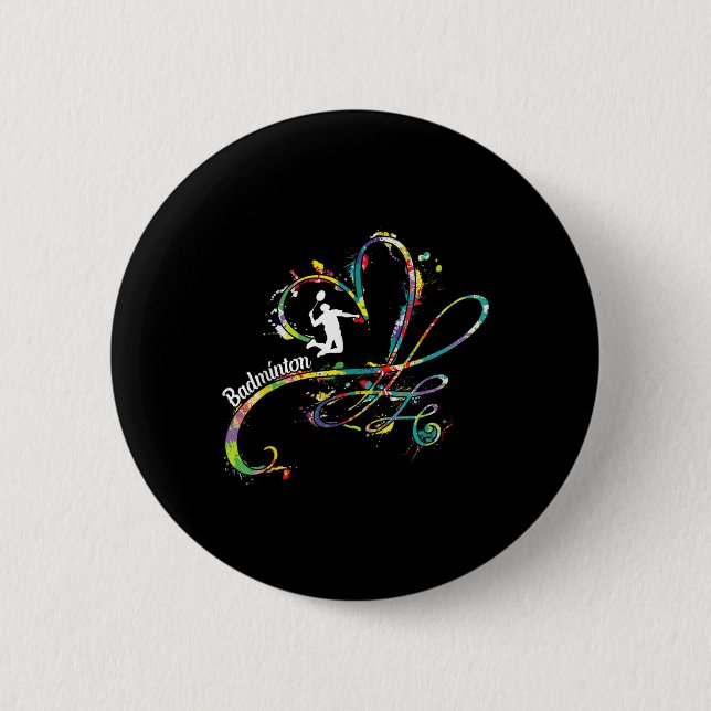 Badminton Game Player Shuttle Player Badminton  Button (Front)