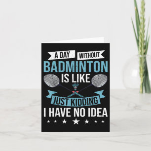 Badminton Games Funny Sports Training Competition  Card