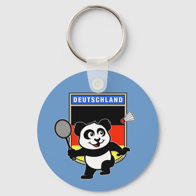 Badminton Germany Panda Keychain (Front)
