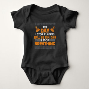 Badminton Gift Idea Racket Player Sport Baby Bodysuit