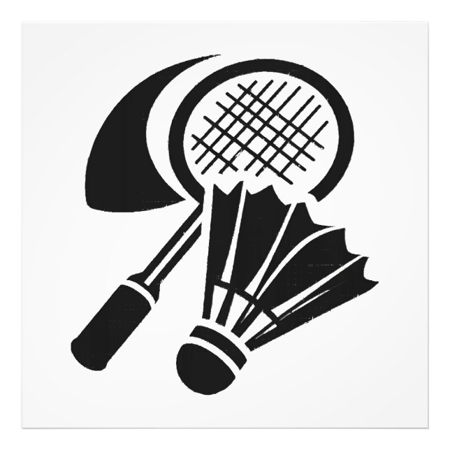Badminton gift ideas photo print (Front)