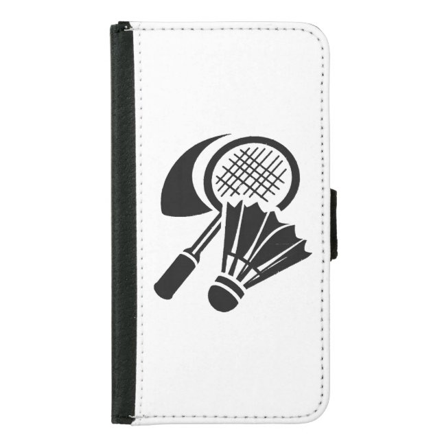 Badminton gift ideas samsung galaxy wallet case (Front)