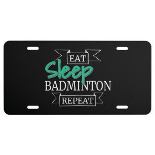 Badminton Gifts License Plate