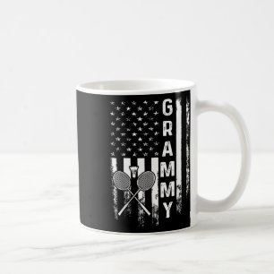 Badminton Grammy American Flag Vintage Christmas X Coffee Mug