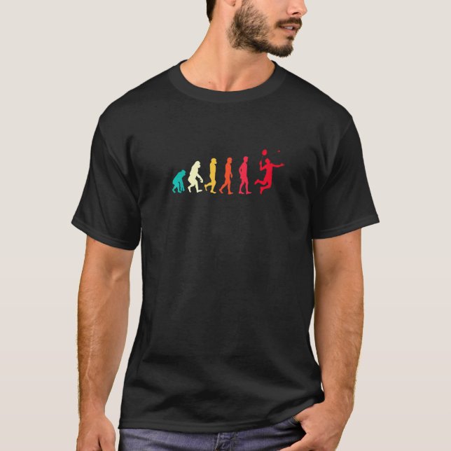 Badminton Graphic Badminton Player Shuttlecock Spo T-Shirt (Front)