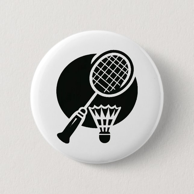 Badminton Graphic Button (Front)