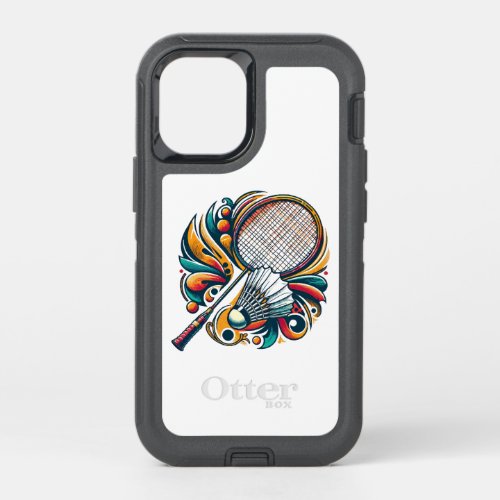 Badminton Graphic OtterBox Defender iPhone 12 Mini Case