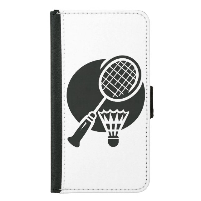 Badminton Graphic Samsung Galaxy Wallet Case (Front)