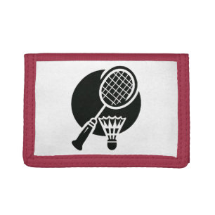 Badminton Graphic Tri-fold Wallet