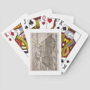 Badminton House in the County of Gloucester, engra Poker Cards